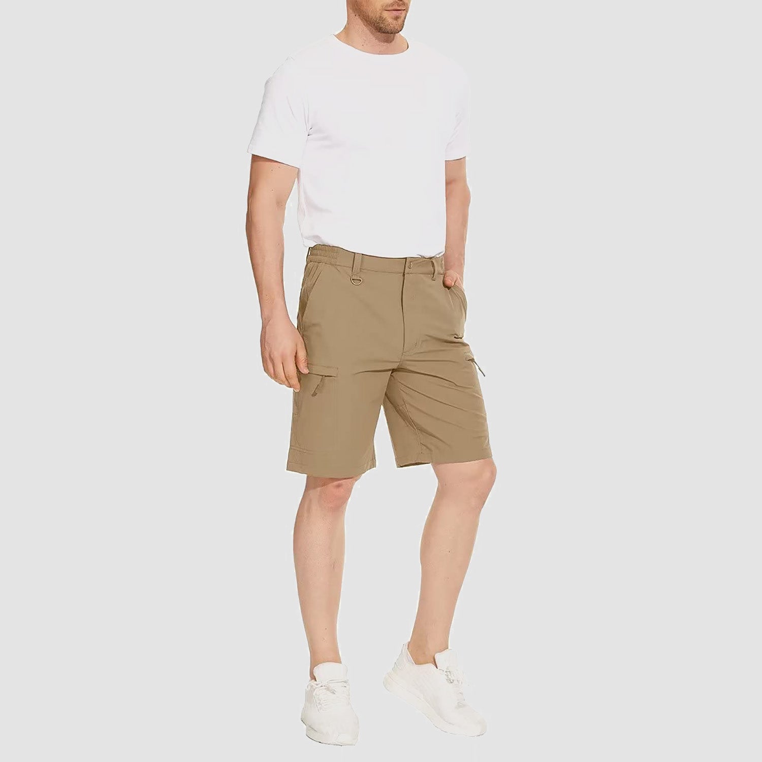 Men's Hiking Shorts 5 Pockets Water-Resistant Ripstop Quick Dry Outdoor Shorts